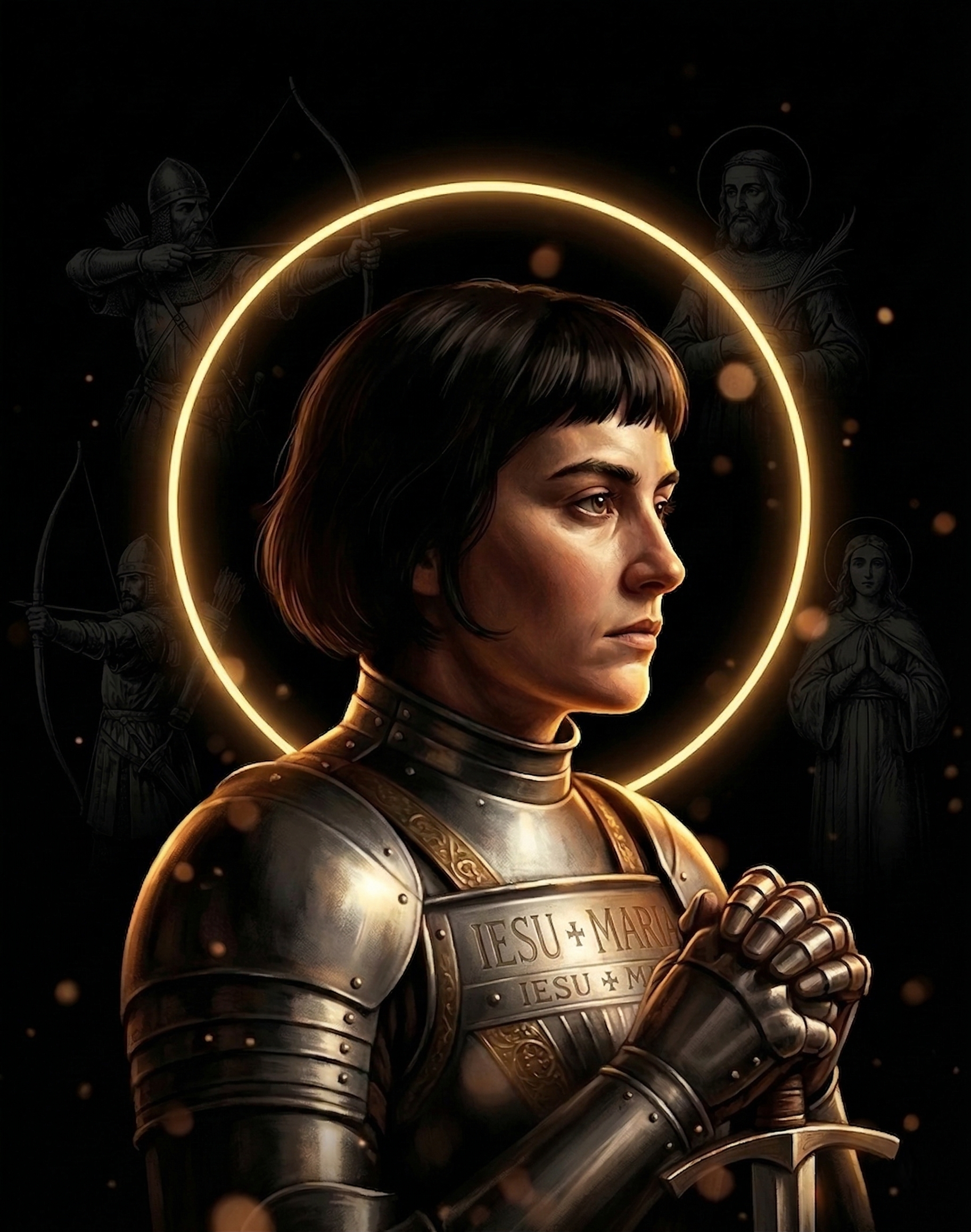 Santa Joana d'Arc — perfil guerreira